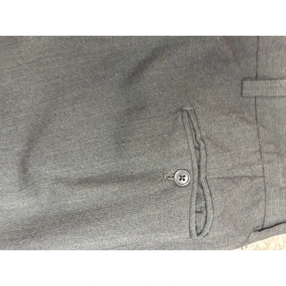 Nordstrom Natural Style small Pleated Trousers Charcoal Gray Relaxed Fit Pants
